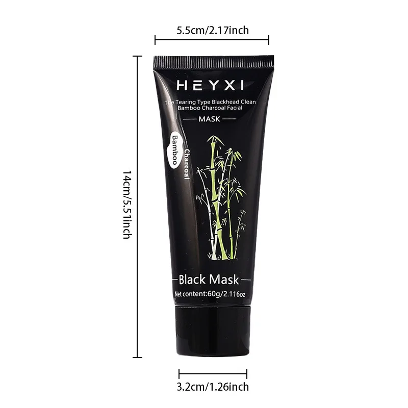 Masque Peel-Off Charbon Bambou Nettoie Peau Hydrate 1 Pièce