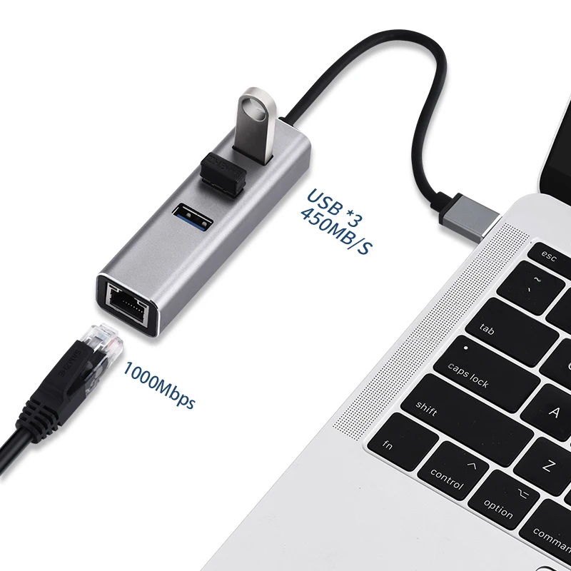 EATPOW 4 Port USB 3.0 Hub USB Hub High Speed type c Splitter For PC Computer Accessories Multiport HUB USB 3.0 2.0 Adapter