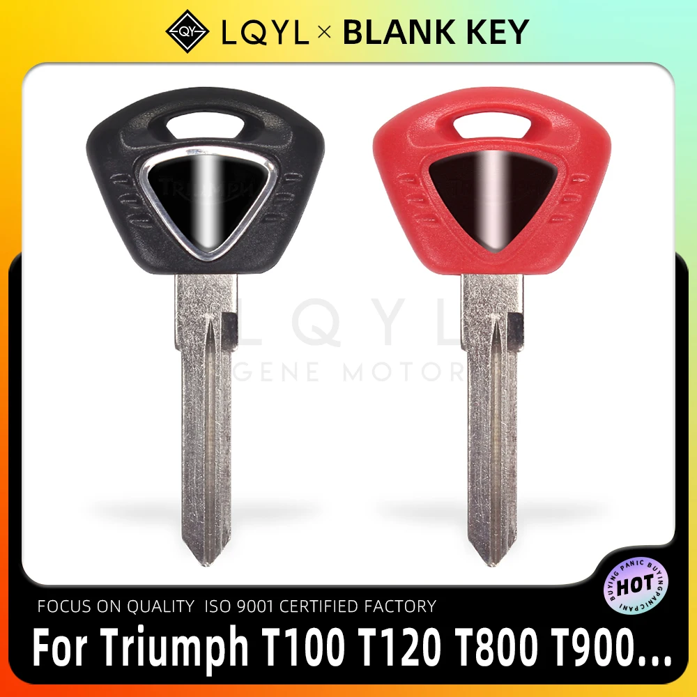 

LQYL Blank Key Motorcycle Replace Uncut Keys For Triumph T100 T900 T800 Street Triple 675 600 1050 Tiger 800 T955 T 120 900 955