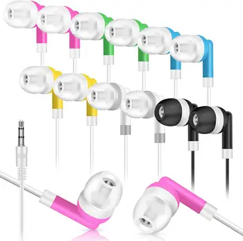 1000 pz Universale Più Economico Usa E Getta Colorato In-Ear Auricolari Auricolare Per IPhone Auricolare MP3 MP4 3.5mm Audio