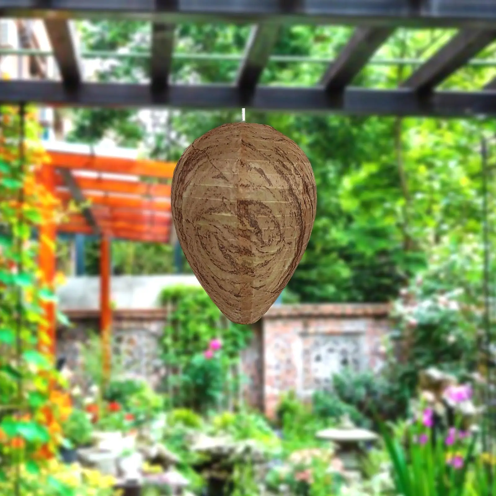 

2/3 3Pcs Waterproof Wasp Nest Decoy Bee Decoy Deterrent for Home Garden Outdoors Brown waterproof