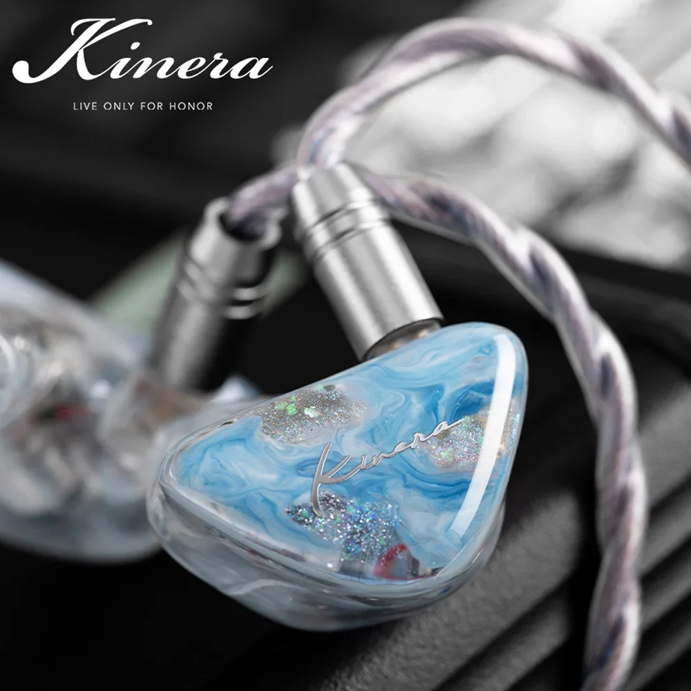 Kinera-freyaインイヤーイヤホン,2ピン取り外し可能ケーブル付き