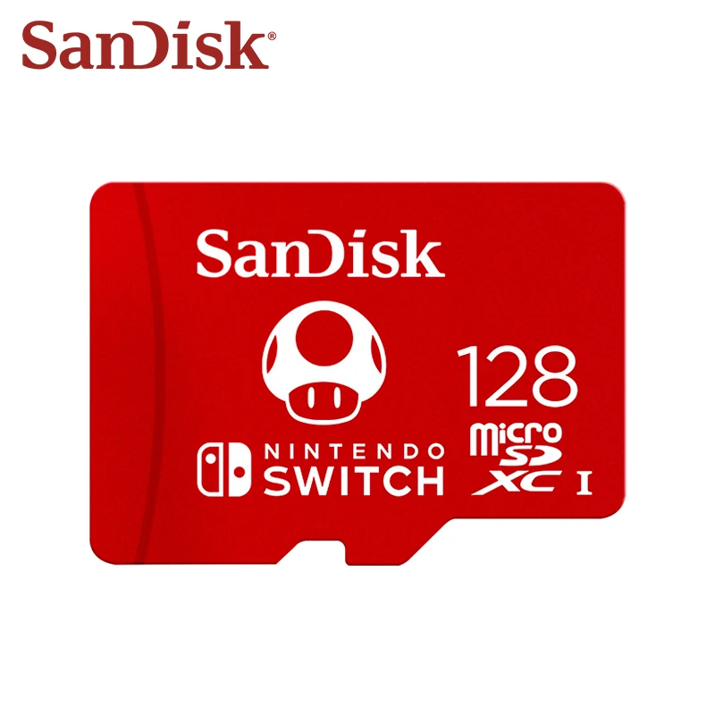 כרטיס זיכרון SanDisk Micro SD בנפח 64GB microSDXC עבור משחקי Nintendo Switch אחסון 128GB 256GB עד 100Mb/s כרטיס זיכרון Switch בנפח 512GB