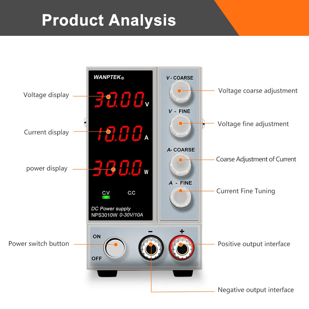 laboratorio estabilizador de comutacao dc power 60v 5a banco 03