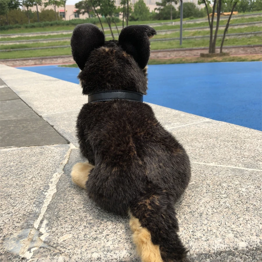 German Shepherd Dog High Fidelity Anime Cute Plushie Wolfhound Plush Toys Lifelike Animals Simulation Stuffed Doll Kawai Toy Kid 6