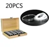 Pine Wood Coin Holder Coins Ring Wooden Storage Box 20/30/50/100pcs Coin Capsules Accommodate Collectible Commemorative Coin Box 5