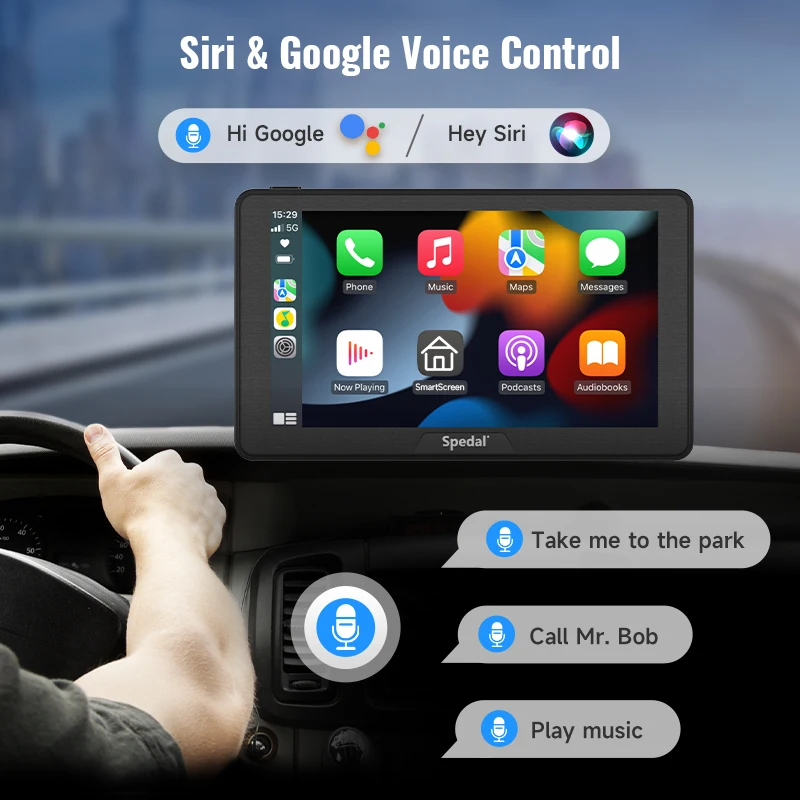 Wireless Carplay Android Auto Touch Screen Car Monitor