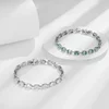 OEVAS 5*7MM 1CT D Color Full White Blue Green Moissanite 100% 925 Sterling Silver Bracelet For Women With GRA Party Fine Jewelry 4