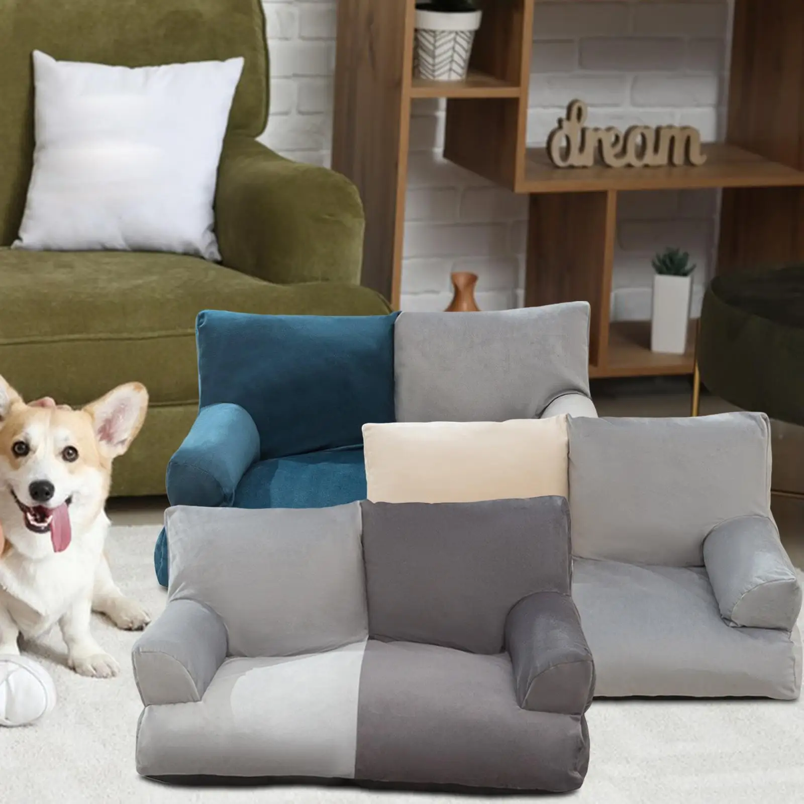 Dog Sofa Couch Pet Sofa Bed Fashion Kennel All Four Seasons Sleeping Nest Cat