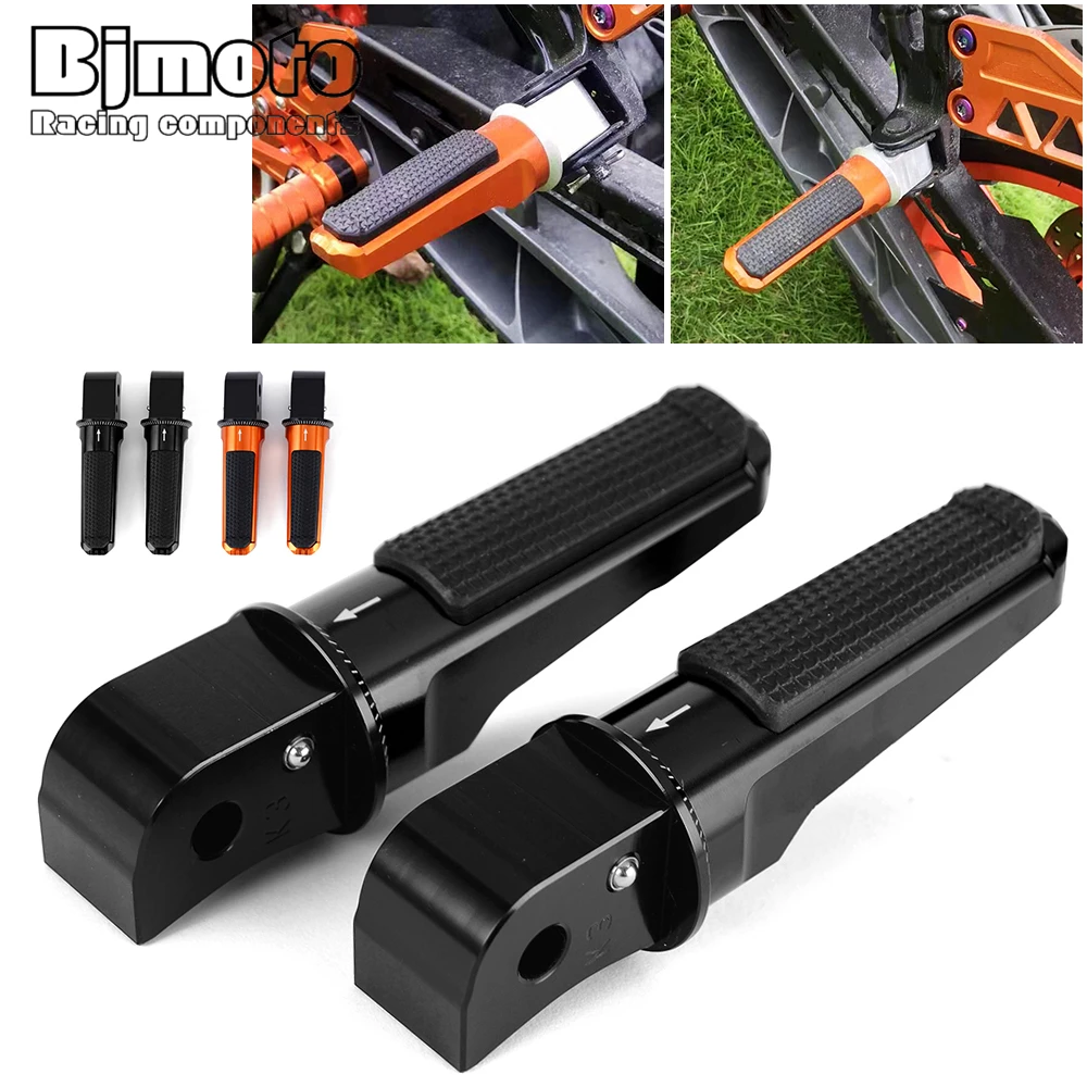 

Подножки для мотоцикла заднего пассажира, подножки для KTM Duke 125 390 2017 2018 2019 2020 Duke125 Duke390