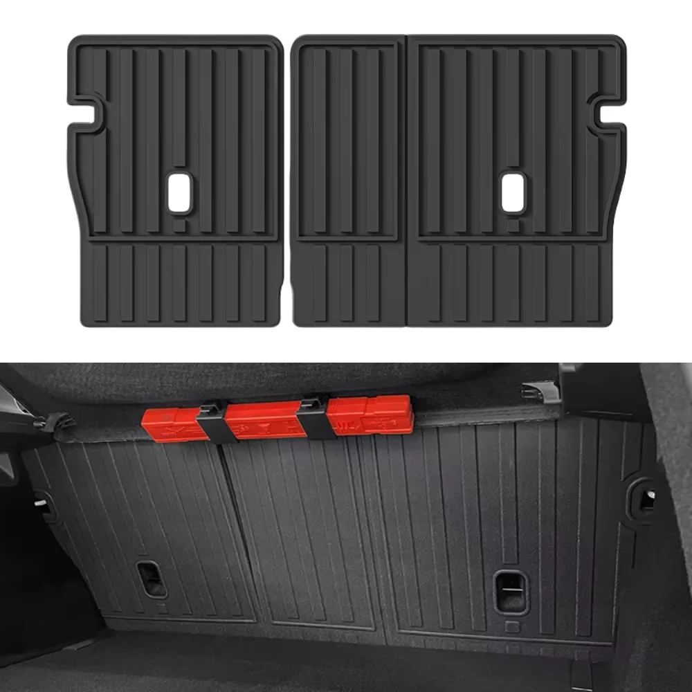 Volvo EX30 2024 2025 왼쪽 및 오른쪽 핸드 드라이브 TPE 바닥 매트 트렁크 매트, 전천후 방수 카고 라이너 등받이 보호대