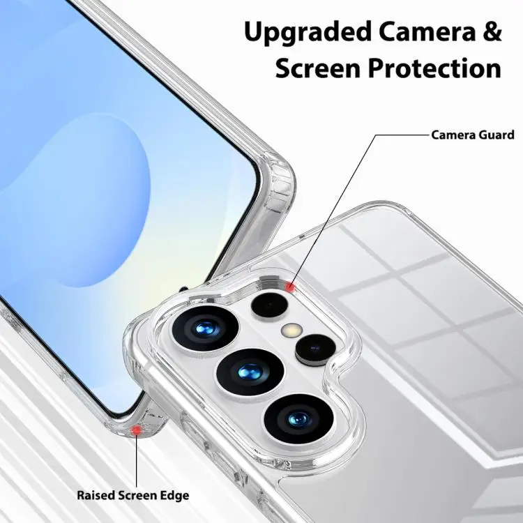 Transparent Anti-Yellowing Shockproof Phone Case with Protective Bumper