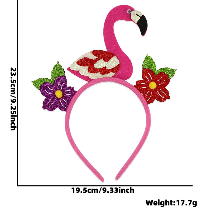 1PC Flamingo Krone Stirnband Meerjungfrau Shell Kopfschmuck Haar Hoop Erwachsene Kinder Geburtstag Haar Zubehör Hawaiian Tropical Party Decor – Detail 11
