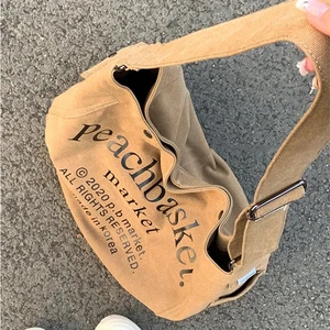 New Trendy Fashion Tote Bag Letter Canvas Purses and Handbags Large Female Summer 2022 New Shoulder Bag Student Class Hand Bags