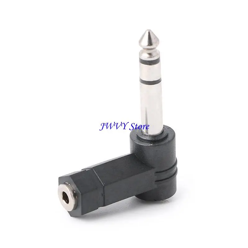 Right Angled 3.5mm to 6.35mm Headphone Adapter Plug