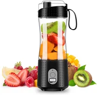 Orange Juicer Blender Machine Black Wireless Fresh Juice Blender Bottle Portable Mini Fast Orange Squeezer Can Blend Ice 1