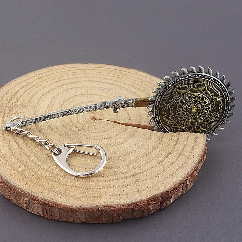 Gioco Bloodborne Portachiavi Di Alta Qualità Dlc Whirligig Saw Modello Di Arma Portachiavi In Metallo Da Uomo Llaveros Regalo Di Gioielli