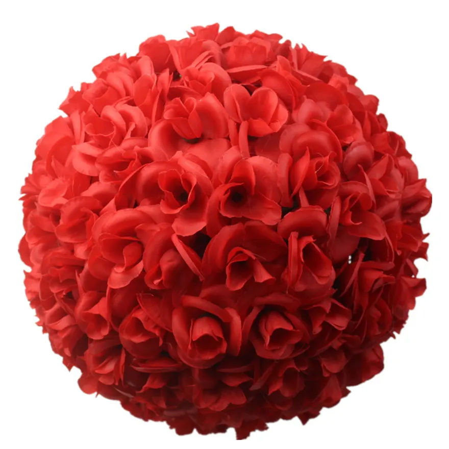 

12pcs 20cm 30cm Artificial Flower Ball for Wedding Home Decoration DIY Craft Wreath Gift Valentine's Day Decor Fake Flowers