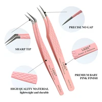 LAGEE Fiber Tip Eyelash Extension Tweezer Volume Isolation Precise Lash Tweezers Nano Technology Eyebrow from Nagaraku Makeup 2