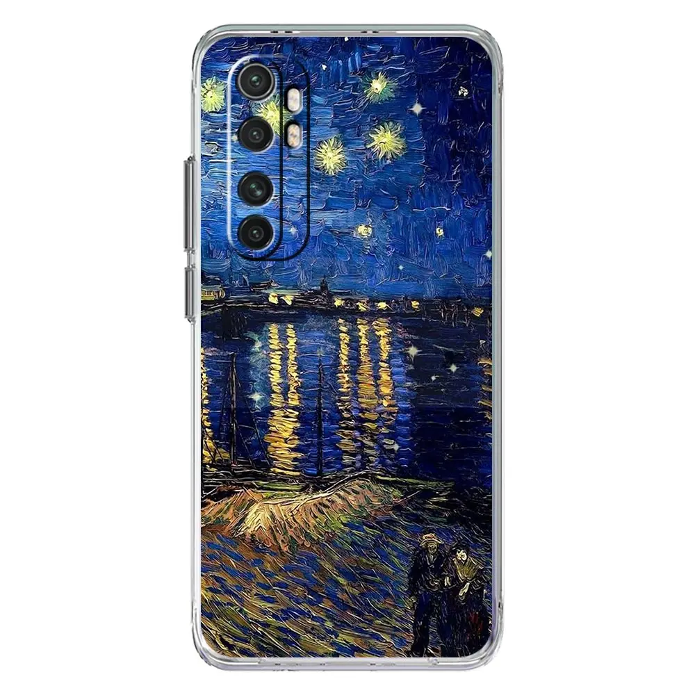 Van Gogh Oil Painting Design Clear Phone Case Cover