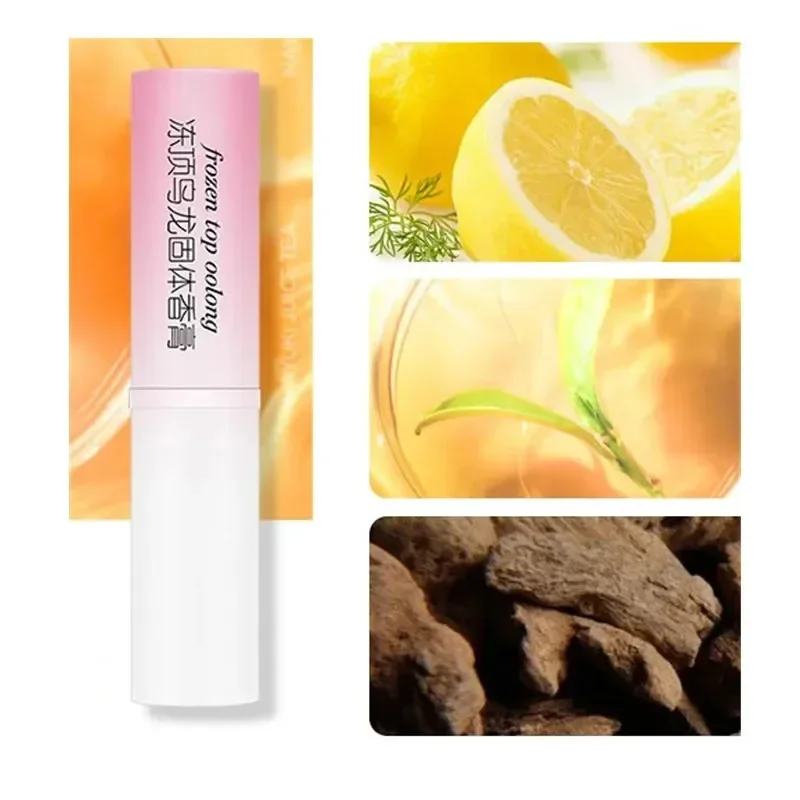  Portable Solid Perfume Stick Fragrances Women Men Solid Balm Mild Long Lasting Aroma Deodorant Fragrance Body Antiperspirant 