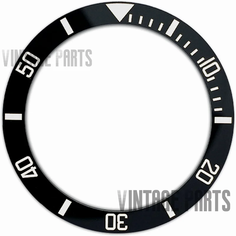 Inserto Per Lunetta Nera In Ceramica Piatta Da 38Mm Per Orologi Rolex Seiko Sprd