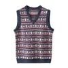 Men's Cashmere Wool Waistcoat Autumn Winter V-Neck