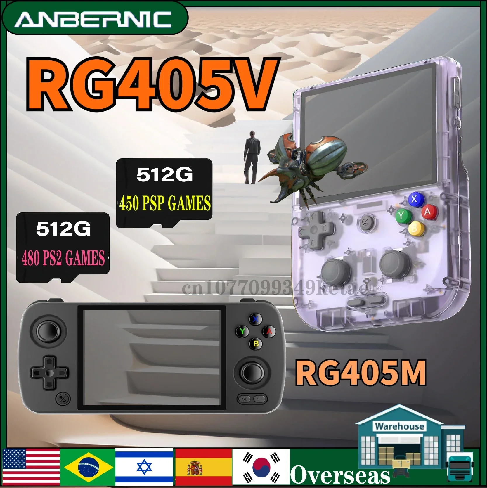 ANBERNIC RG405M engineering machine testing Wii/NGC/3DS games 