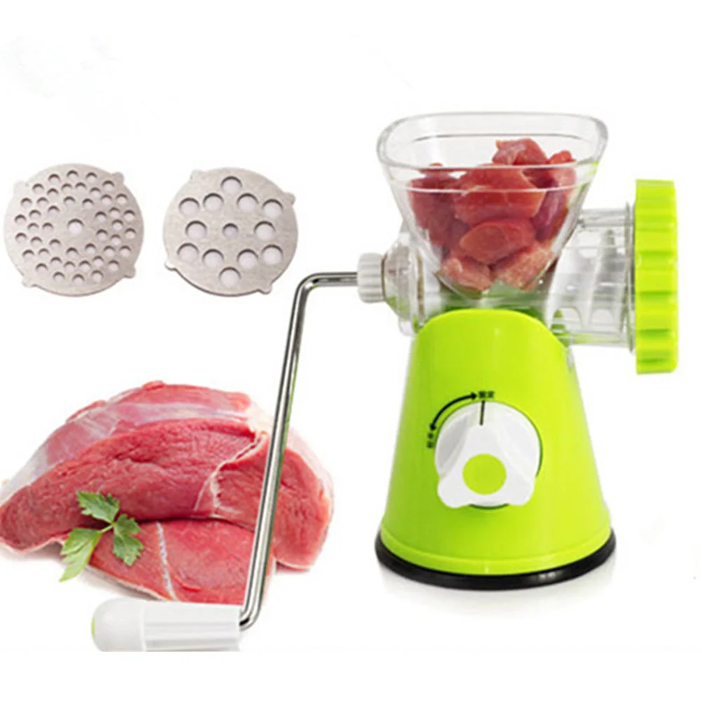 Large Capacity Manual Meat Mincer Stainless Steel Sausage Maker Hand Crank Mincer Meat Grinder Kitchen Tool Poultry Processor