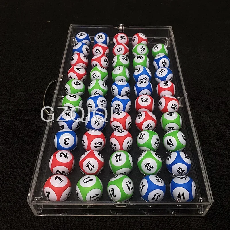 Acrylic ball box 50 ball storage box table tennis bingo
