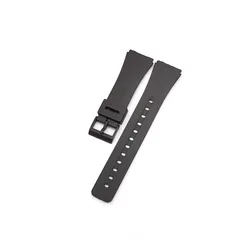 Universal Sport Silicone Resin Watch Band - Classic Style - 22mm (Black)