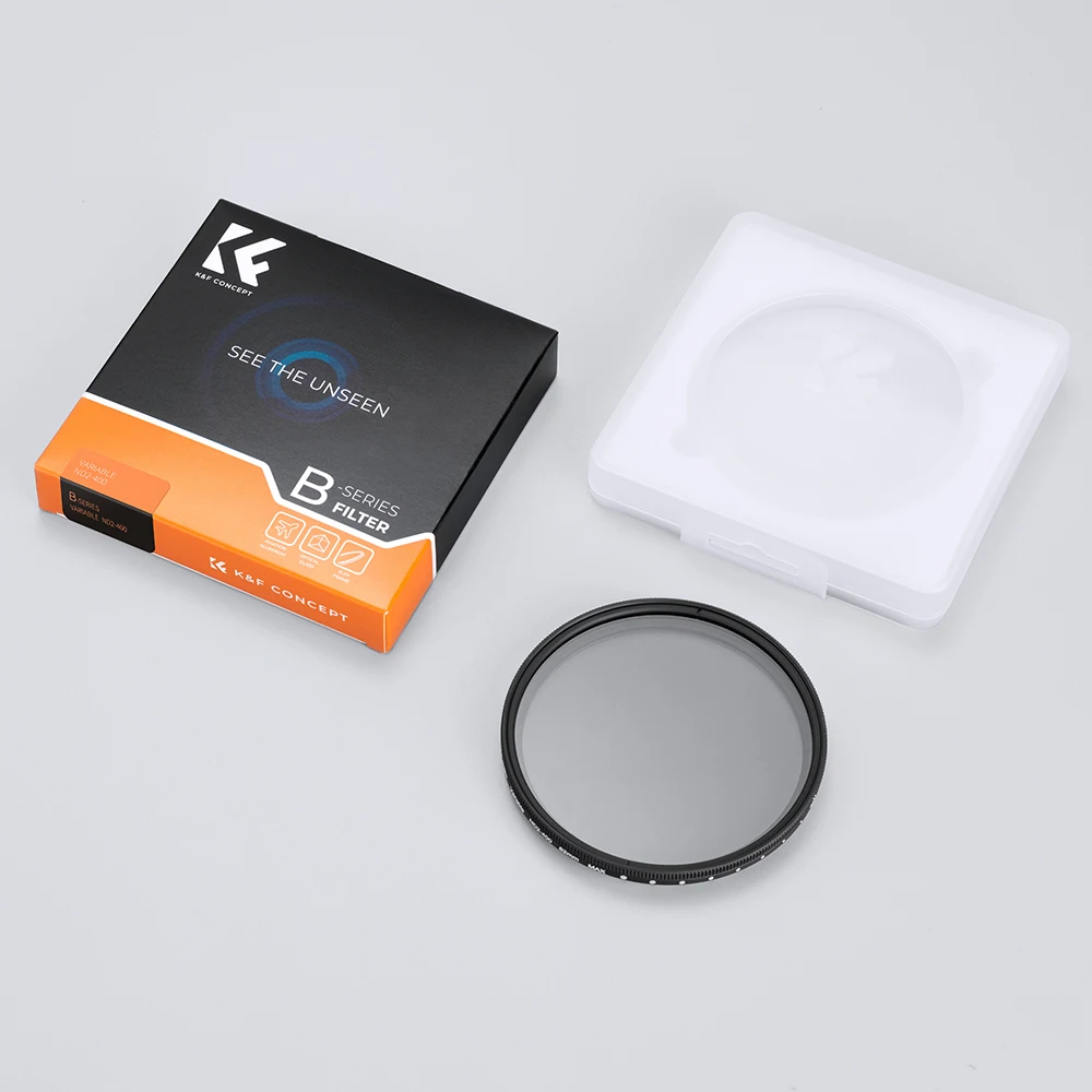 K&F CONCEPT 67mm Variable ND2-ND400 ND Filter 37mm 40.5mm 49mm 52mm 58mm 62mm 72mm 77mm 82mm Neutral Density Camera Lens Filter camera lens filter photography filter variable nd filter