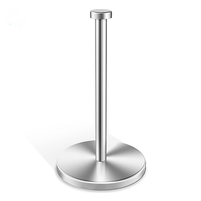 Paper Towel Holder Countertop Standing Paper Towel Roll Holder Kitchen Bathroom Stand Weighted Bas