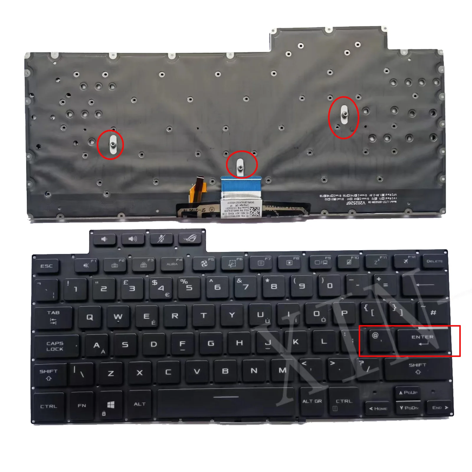 Tastiera Retroilluminata Rgb Uk Per Asus Rog Zephyrus G15 Ga503 Ga503Q Ga503Qr Ga503Qs Ga503Qm G16 Gu603 Gu603Hm 2021