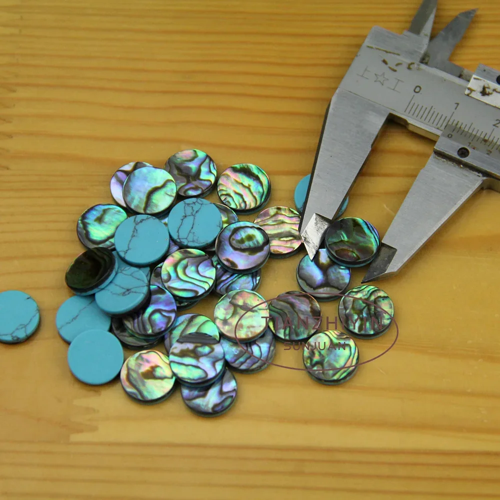 9pcs Trumpet Finger Buttons For Repairing Parts New Abalone
