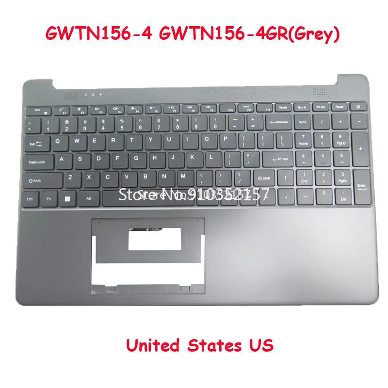 Laptop Black Blue Grey PalmRest&Keyboard For Gateway GWTN156-4 MB3661028 N15CS9 X317H F0041-028 PRIDE-K3960 English No Touchpad
