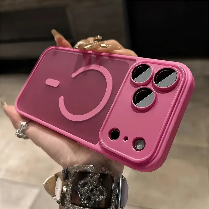 Luxury Matte Translucent Hard Case with MagSafe Charging Compatibility