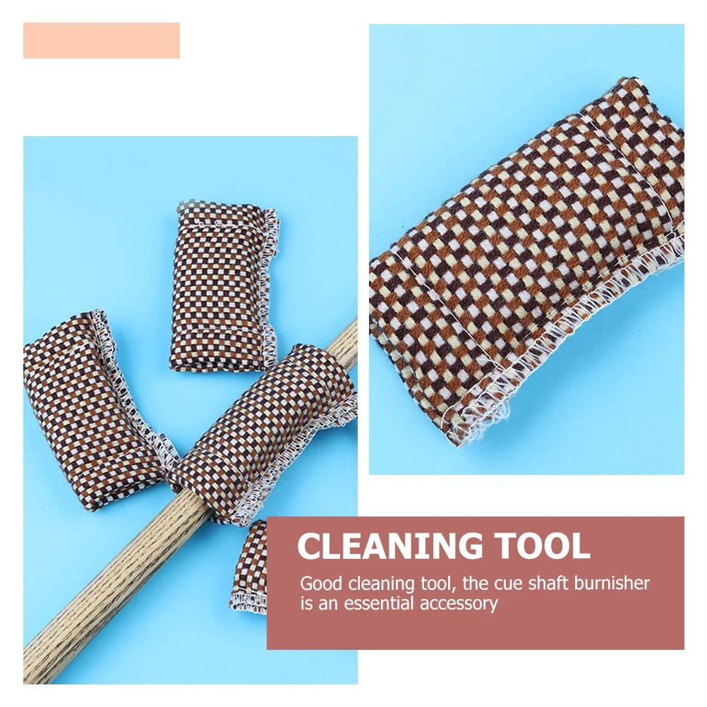 Durable Cloth Snooker Cleaner Lightweight Pool Stick Shaft Polisher Billiard Cloth Shaft Cleaner For Pool Stick
