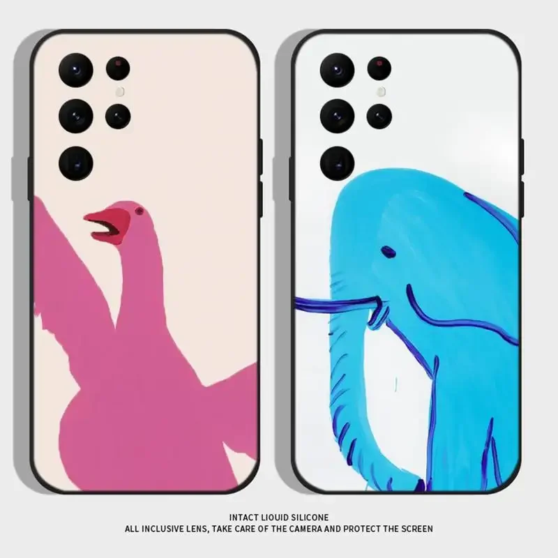 

D-David S-Shrigley Visual Arts Phone Case For Samsung S21,S22 Ultra,S20,S30 plus,S22 plus,S23,S30 ultra 5G Silicone Cover