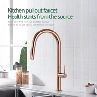 ก๊อกน้ำห้องครัวแบบหมุนได้ 360 องศา ก๊อกน้ำแบบดึงออกได้ ก๊อกผสมน้ำร้อนน้ำเย็นแบบมือจับเดี่ยว 2