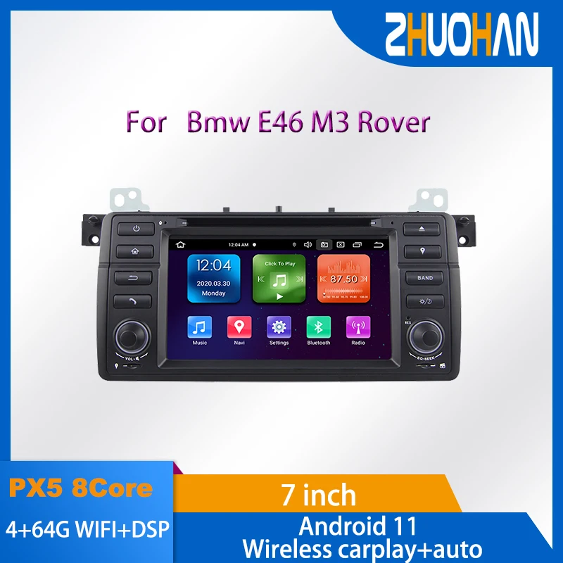 Android 11 Car Dvd Player Car Multimedia Play Per Bmw E46 M3 Rover Navigazione Gps Radio Dsp Carplay Auto Stereo