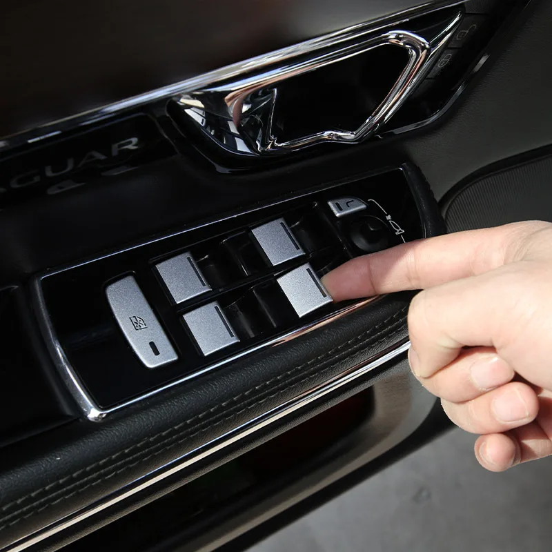 

Для Jaguar XF XE XEL Φ 2012-2020, алюминиевый сплав, автомобильная стеклянная кнопка переключения, декоративная наклейка, автомобильные аксессуары
