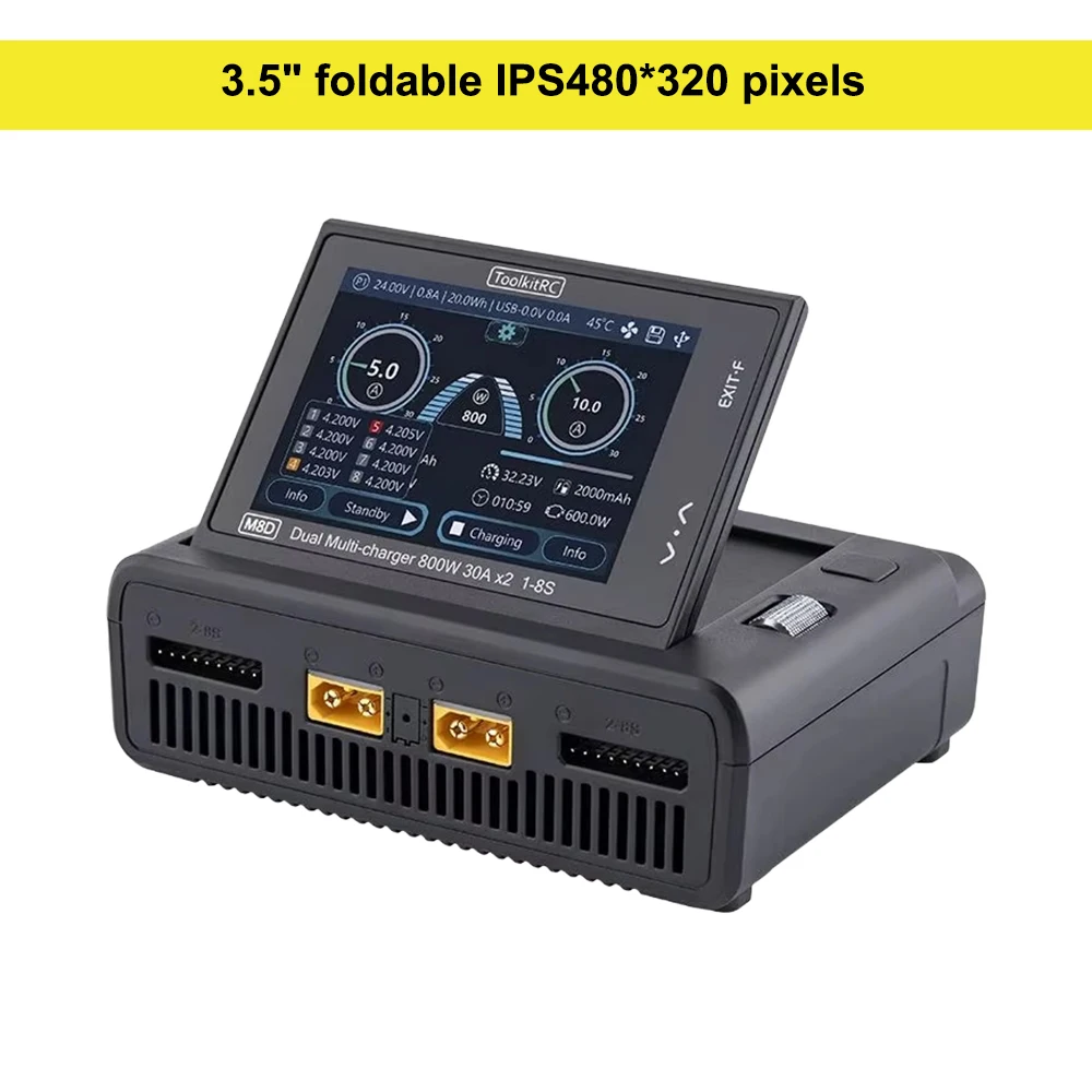 充電器　ToolkitRC M8Dデュアルチャンネル 急速充電器 Amazon.co.jp: ToolkitRC M8D 1600W 50A DC バランス タッチ