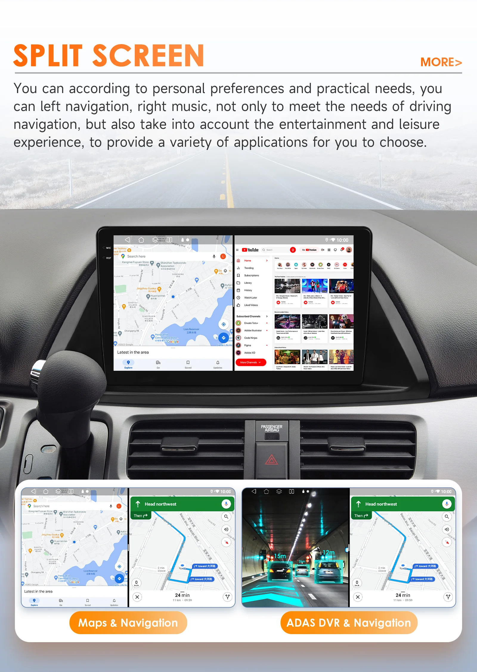 Kabelloses CarPlay Android Auto Autoradio für Honda Odyssey 2005 - 2010 GPS Intelligente Systeme Stereo Multimedia Autoradio 4G DSP – Detail 39