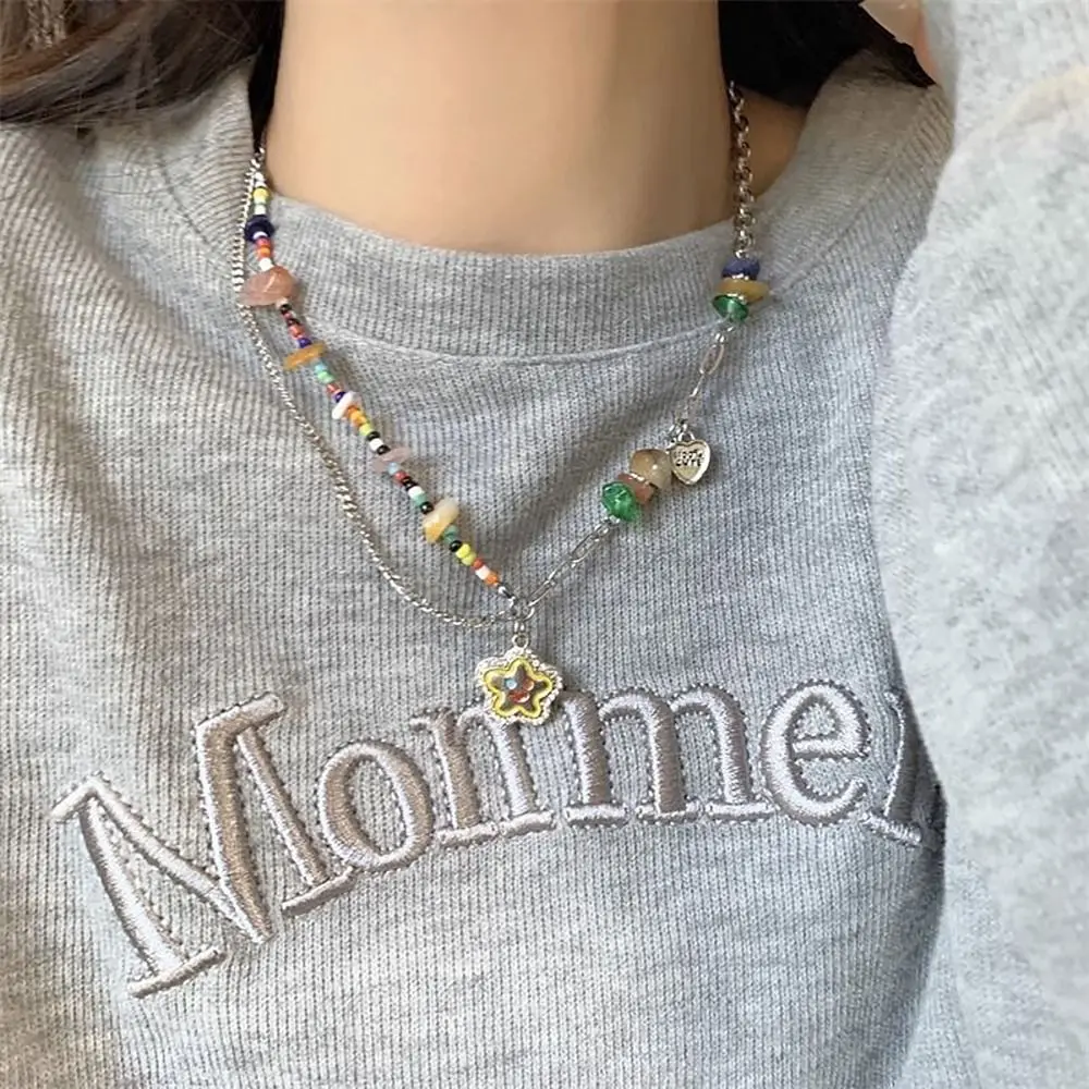 Collana con ciondolo a forma di cuore K-pop asimmetrico a forma di farfalla nera alla moda da donna Y2K, stile gotico, lucido e fresco_voghion.com