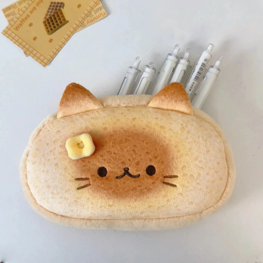 Cute plush pencil case Pencil case Large capacity cat creative pencil case