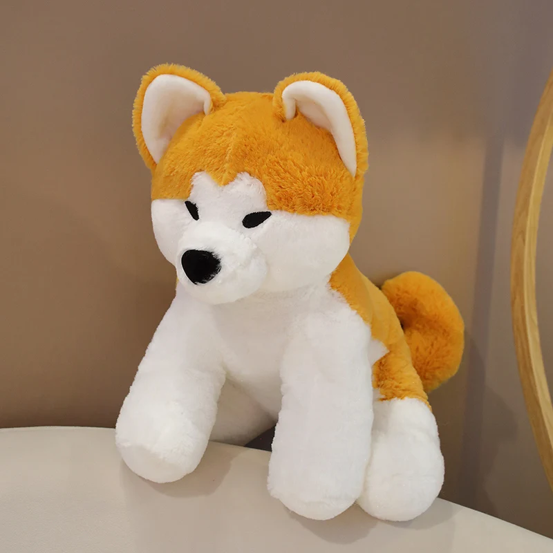 

Реалистичная плюшевая игрушка-собака Akita, 35/45 см