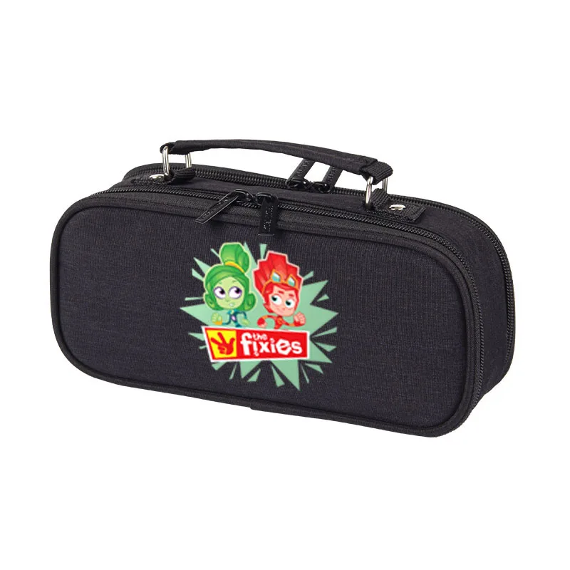 

Новый мультяшный карандаш-ручка с фиксацией, Женский многослойный карандаш, органайзер с двойной молнией, пенал для школьников