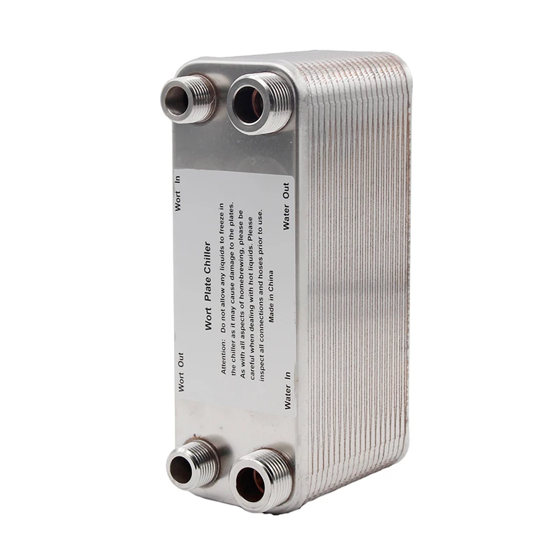 Homebrew Beer Wort Plate Chiller 41 Plate Heat Exchanger B3-14C Food Grade  - AliExpress