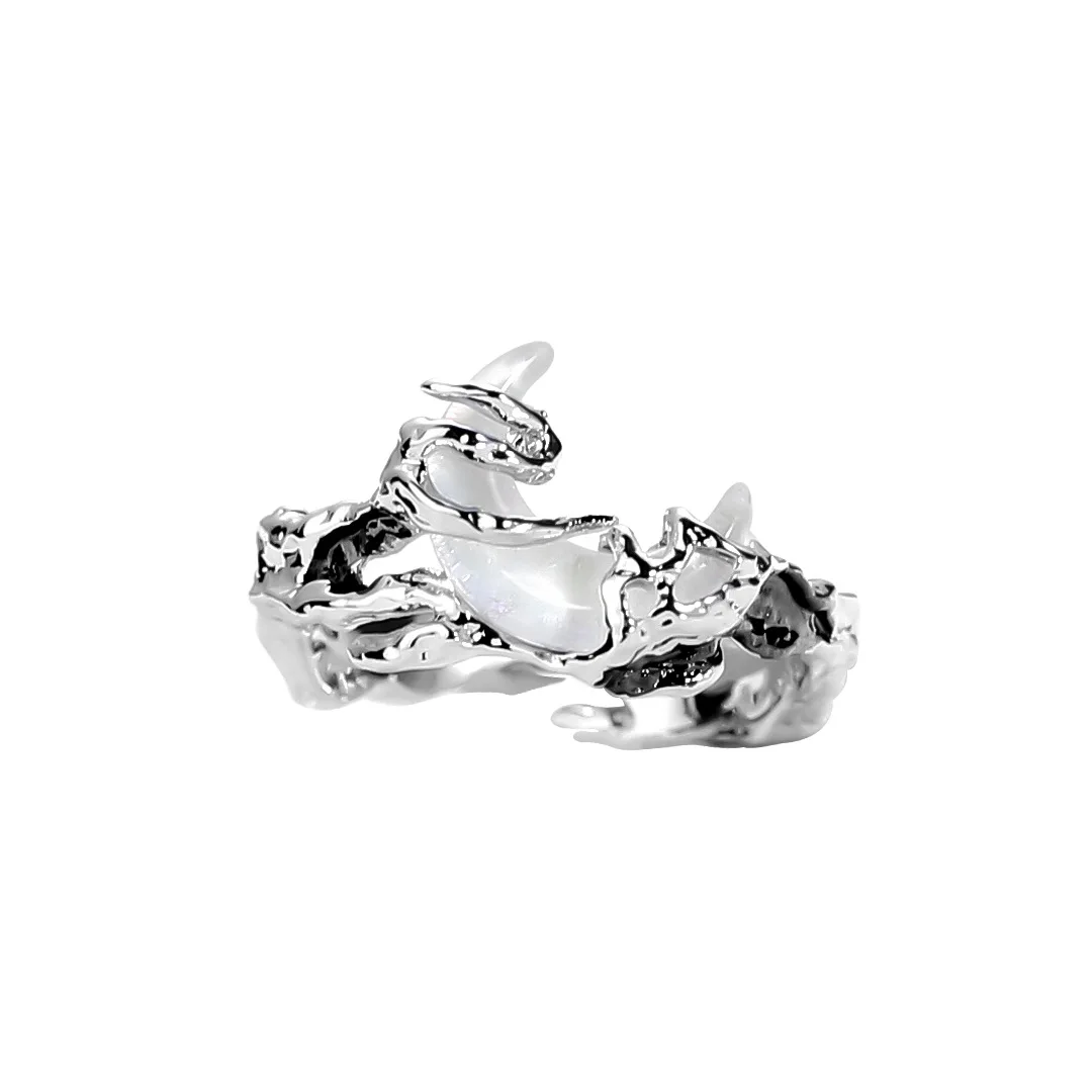 Sun Moon Stars and Stars Couple Ring-Small and High end Luxury Fashion Personality Versatile Gift Couple Ring silver ring,silver rings